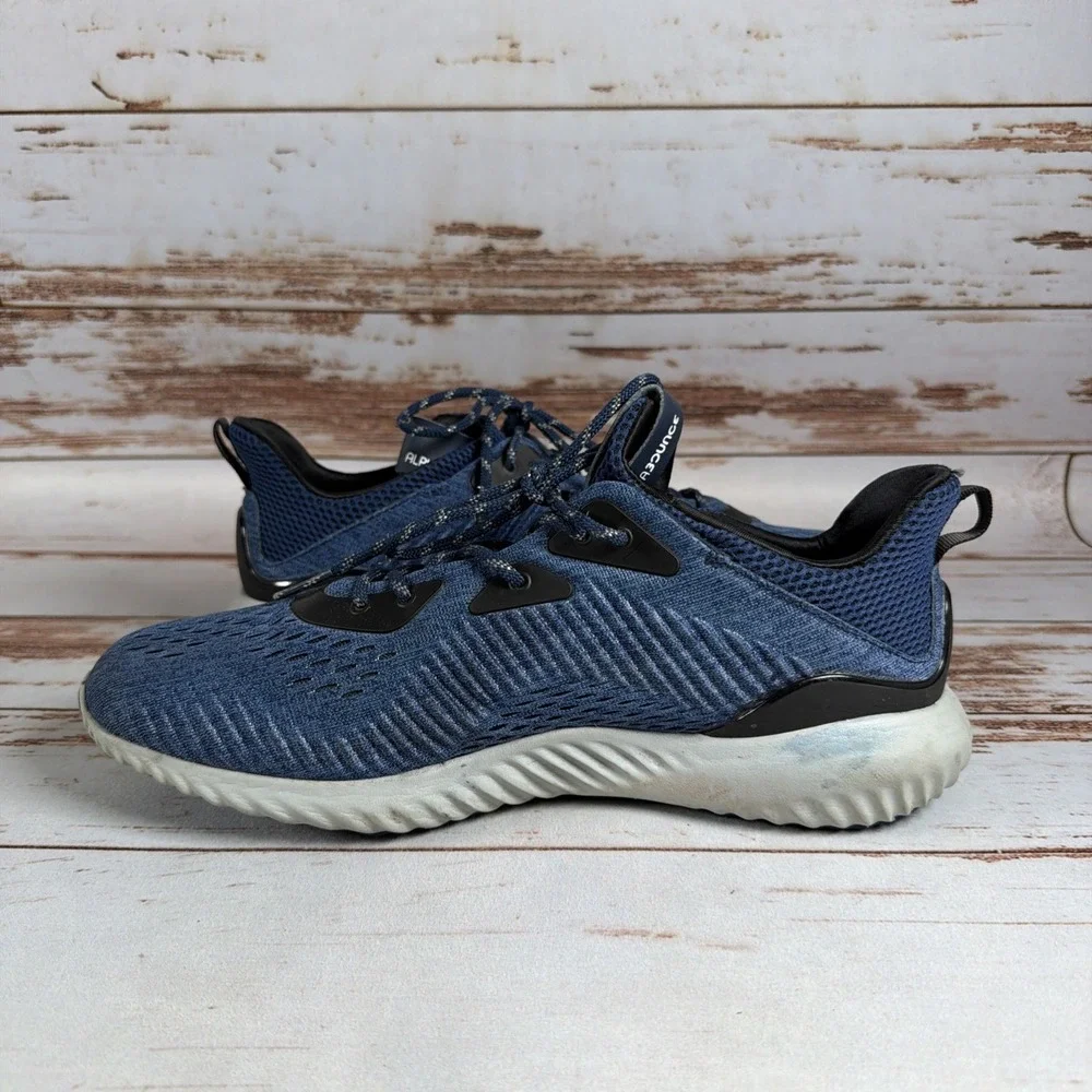 Adidas AlphaBounce Engineered Mesh Navy Blue Mens US 10.5 Running Shoes BB9040